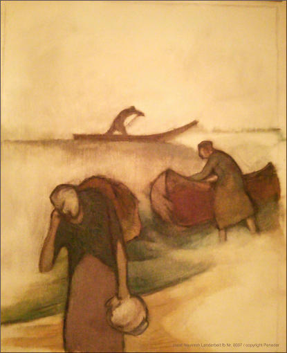 Josef Neukirch Landarbeit fb Nr. 0007 / copyright Peneder 66x80cm